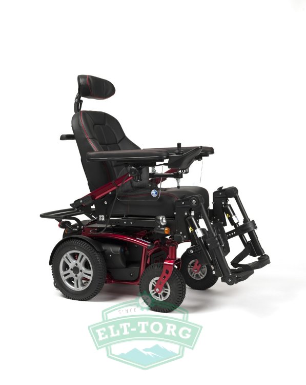 Кресло-коляска инвалидное с электроприводом Vermeiren Forest 3 вишневый