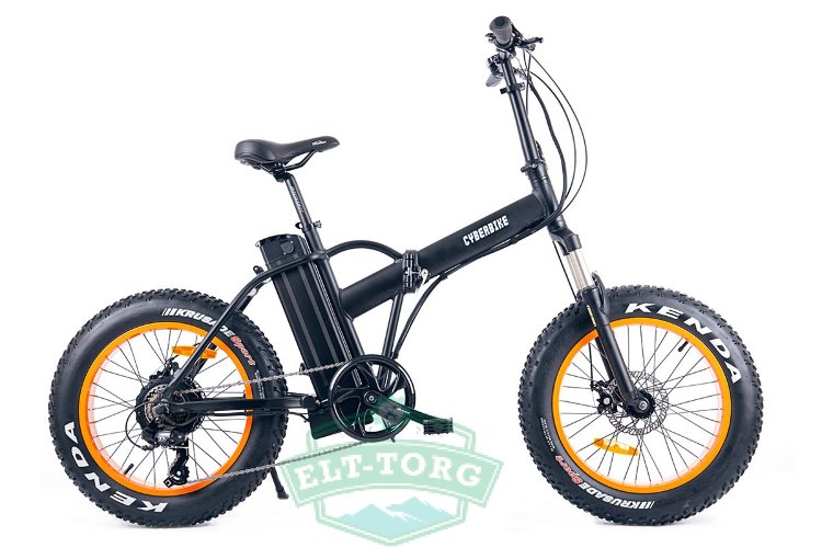 Электровелосипед Cyberbike Fat 350W оранжевый/черный