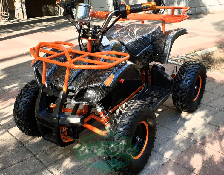 Электроквадроцикл MYTOY 500D Lux черно-оранжевый