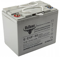 Тяговый гелевый аккумулятор RuTrike 6-EVF-80 (12V80A/H C3)