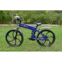 Электровелосипед Ecoffect H-Slim Middle Drive 350W Синий глянцевый