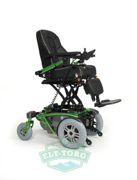 Кресло-коляска инвалидное с электроприводом Vermeiren Timix Lift зеленый