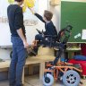 Кресло-коляска инвалидное с электроприводом Vermeiren Springer Kids оранжевый