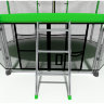 Батут i-JUMP BASKET 10ft 3,06м с нижней сетью и лестницей (green)