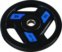 Олимпийский обрезиненный диск AeroFit 20 кг, черно-синий