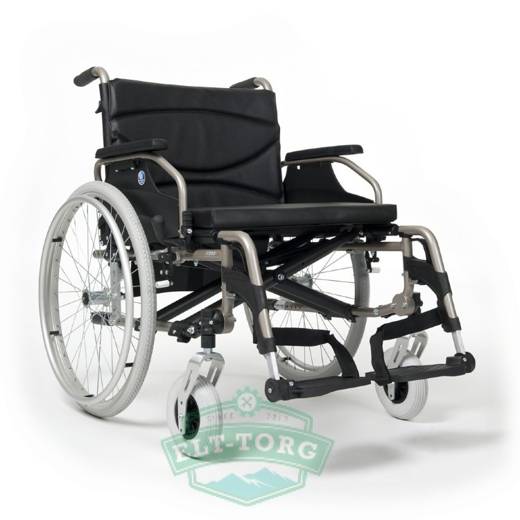 Кресло-коляска инвалидное механическое Vermeiren V300 XL серебристый