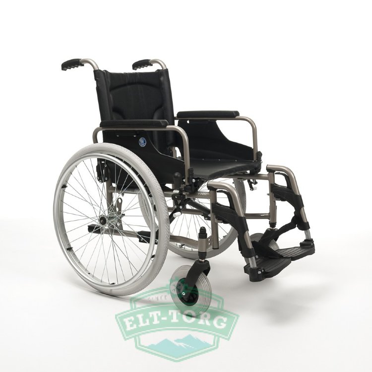 Кресло-коляска инвалидное механическое Vermeiren V100 серебристый